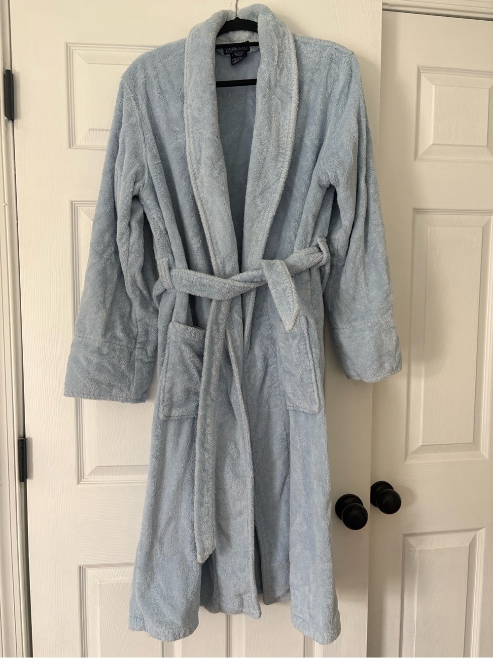 Men's Lands' End Calf-Length Turkish Terry Robe